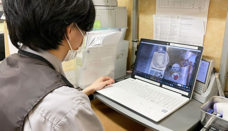 tebikiを使用している様子