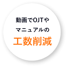 動画でOJTやマニュアルの工数削減