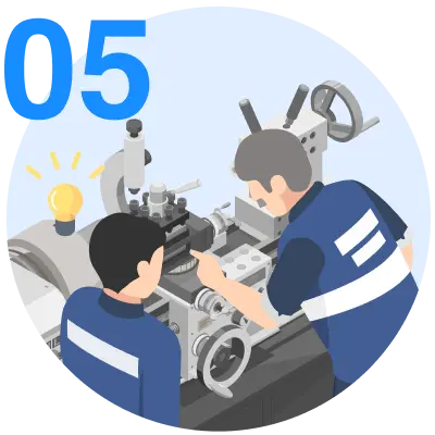 教育記録から状況を確認し、教育計画に沿った習得に向けてフォロー