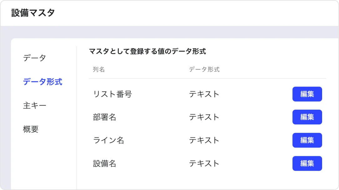  マスタ利用の画面イメージ 