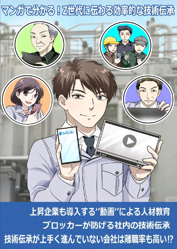 マンガでわかる！Z世代に伝わる効率的な技術伝承