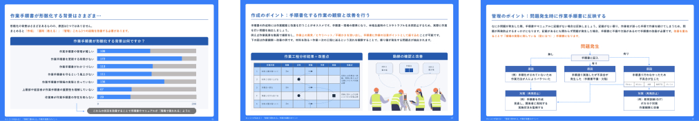 カンコツが伝わる！
          『現場で使われる』作業手順書のポイント
